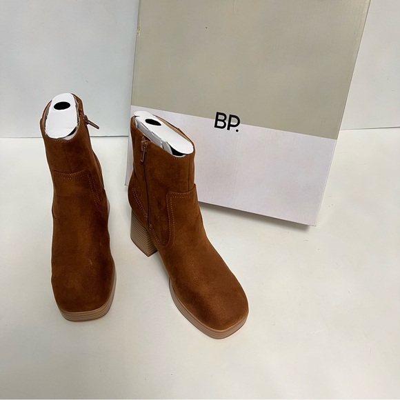 BP. Keyla Platform Bootie In Tan Chestnut Color - New In Box - Reemoly - Picture 9 of 15